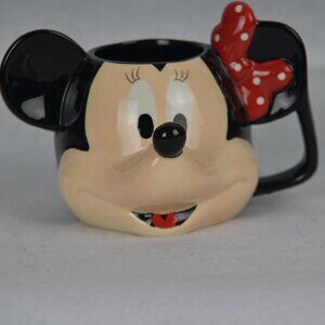 Disney Minnie Mouse 3D Ceramic Mug Collectible Coffee Cup Gift 12oz